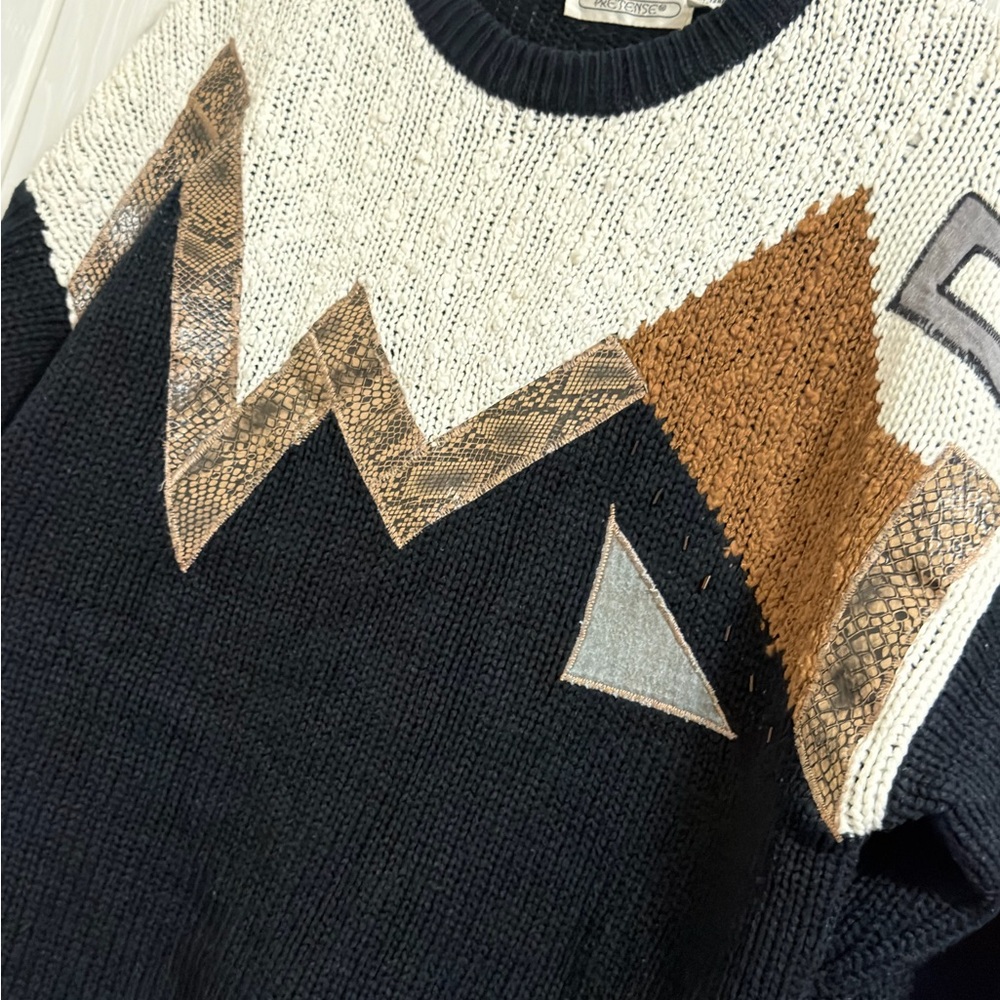 Pretense Black Acrylic Sweater - Picture 7 of 10